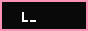 The text 'Lina :3' in a monospaced font appearing as if typed by someone on a terminal emulator